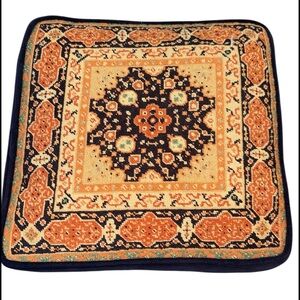 Vintage Needlepoint Throw Pillow